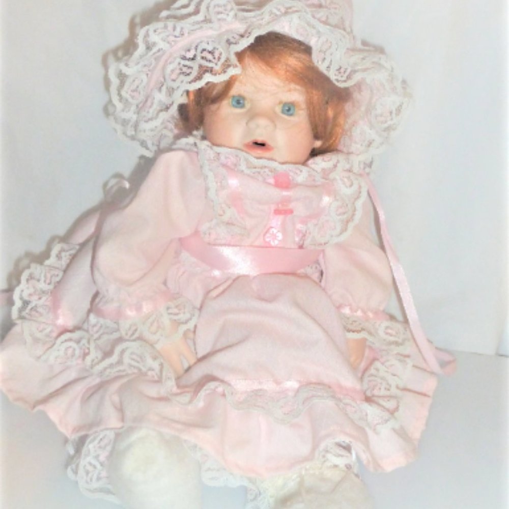 14.5" Tall Vintage Doll 1987 Reproduction of a Booths Tyner Design Vintage Doll